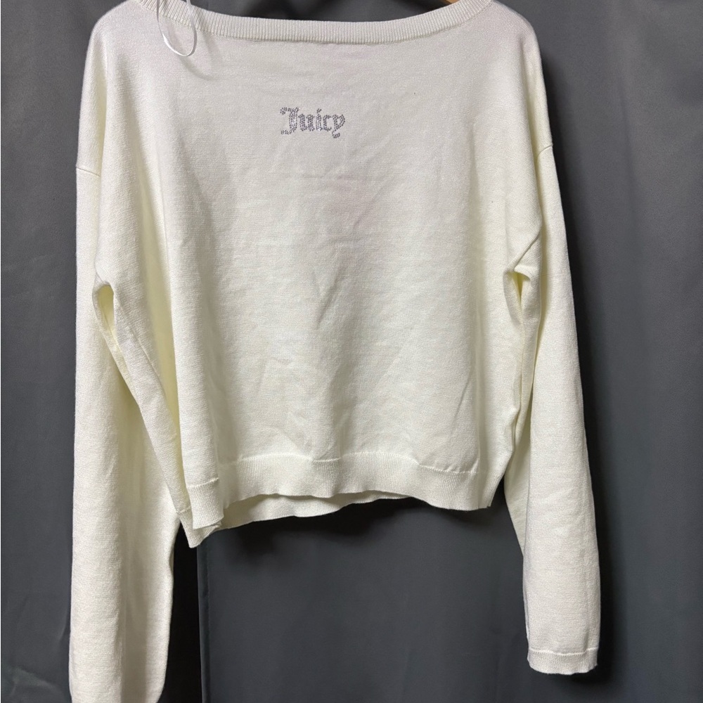 Juicy Couture Cream Crew Neck Sweater